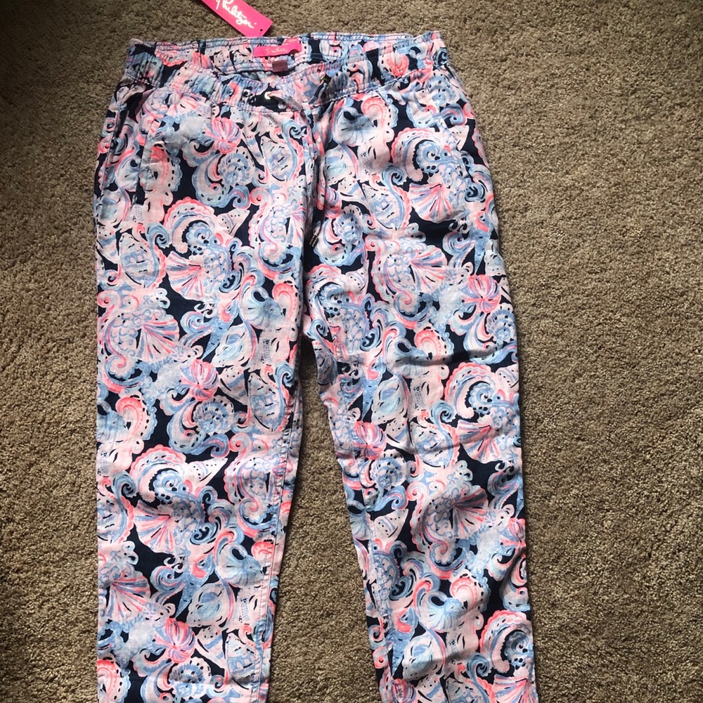 NET LILLY PULITZER ADEN LINEN PANTS